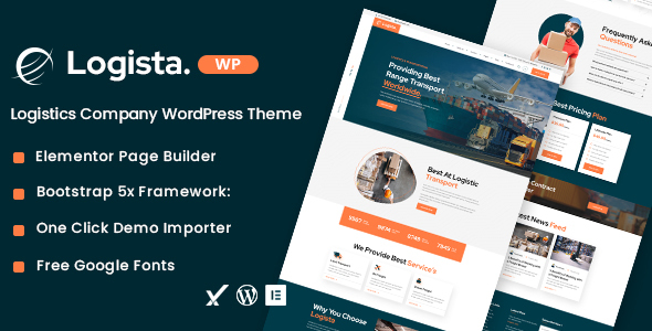 Logista Preview Wordpress Theme - Rating, Reviews, Preview, Demo & Download