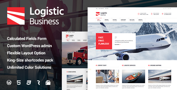 Logistic Business Preview Wordpress Theme - Rating, Reviews, Preview, Demo & Download