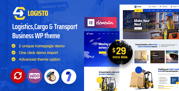 Logisto Preview Wordpress Theme - Rating, Reviews, Preview, Demo & Download