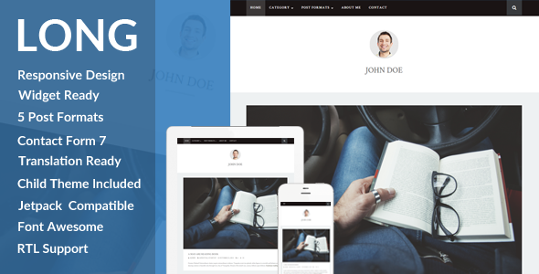 LONG Preview Wordpress Theme - Rating, Reviews, Preview, Demo & Download