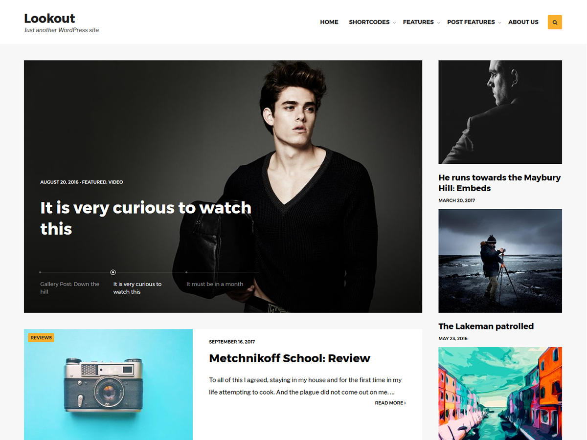 Lookout Preview Wordpress Theme - Rating, Reviews, Preview, Demo & Download