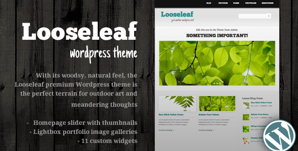 Looseleaf Wordpress Preview Wordpress Theme - Rating, Reviews, Preview, Demo & Download