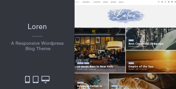 Loren Preview Wordpress Theme - Rating, Reviews, Preview, Demo & Download