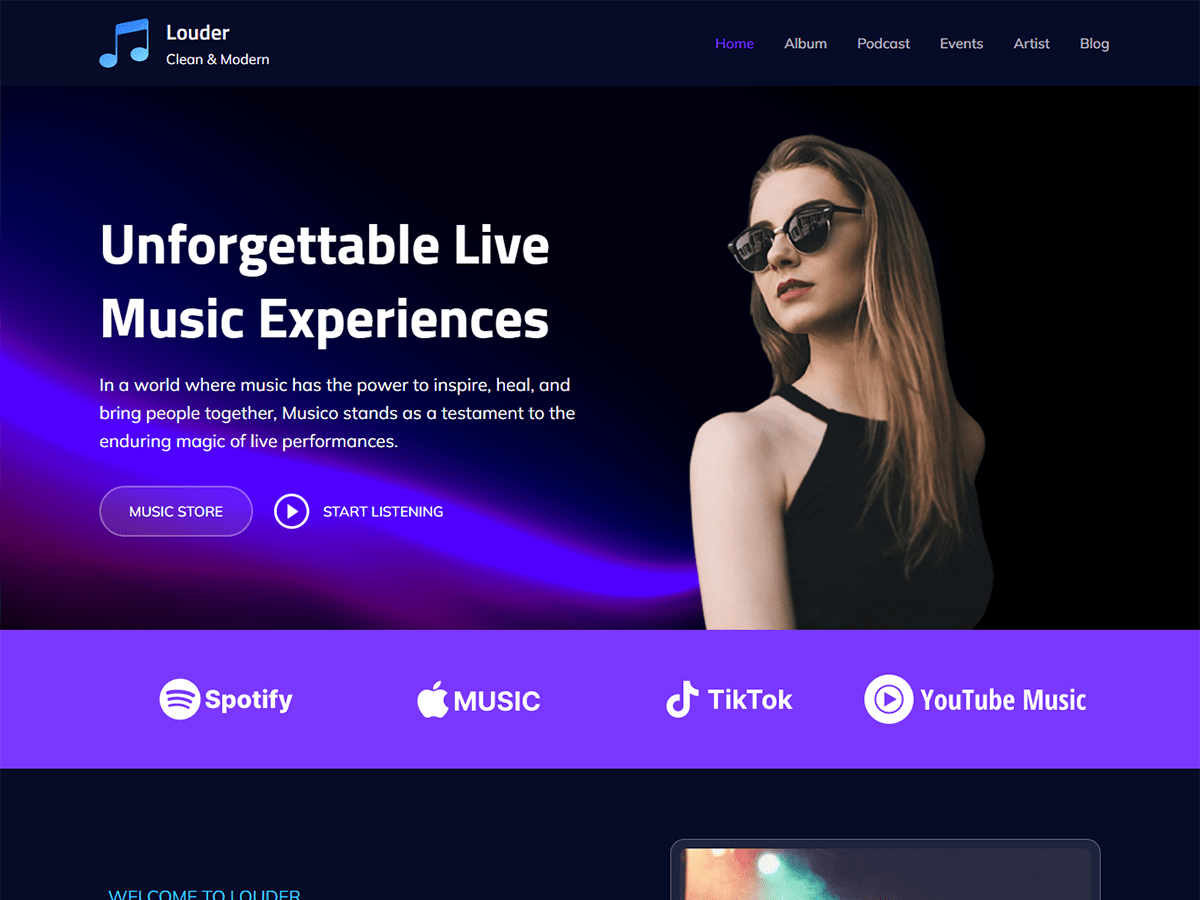 Louder Preview Wordpress Theme - Rating, Reviews, Preview, Demo & Download