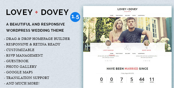 Lovey Dovey Preview Wordpress Theme - Rating, Reviews, Preview, Demo & Download