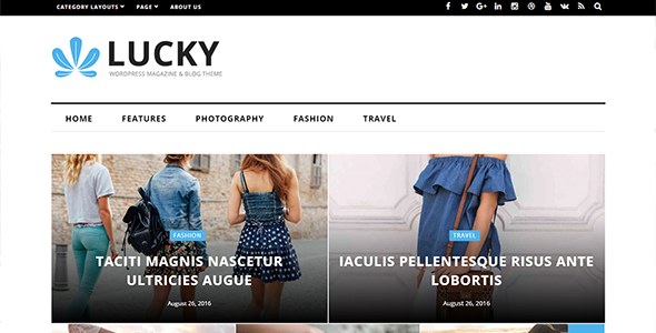Lucky Preview Wordpress Theme - Rating, Reviews, Preview, Demo & Download