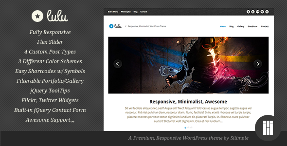 Lulu Preview Wordpress Theme - Rating, Reviews, Preview, Demo & Download