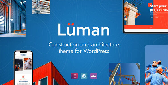 Luman Construction Preview Wordpress Theme - Rating, Reviews, Preview, Demo & Download