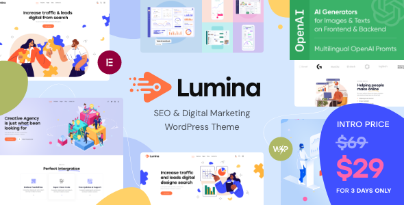 Lumina Preview Wordpress Theme - Rating, Reviews, Preview, Demo & Download