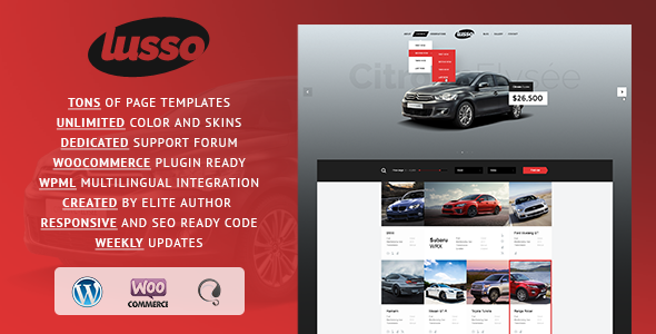 Lusso Car Preview Wordpress Theme - Rating, Reviews, Preview, Demo & Download