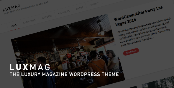 LuxMag Preview Wordpress Theme - Rating, Reviews, Preview, Demo & Download