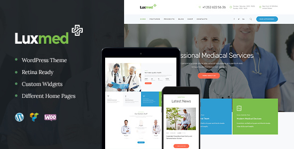 LuxMed Preview Wordpress Theme - Rating, Reviews, Preview, Demo & Download