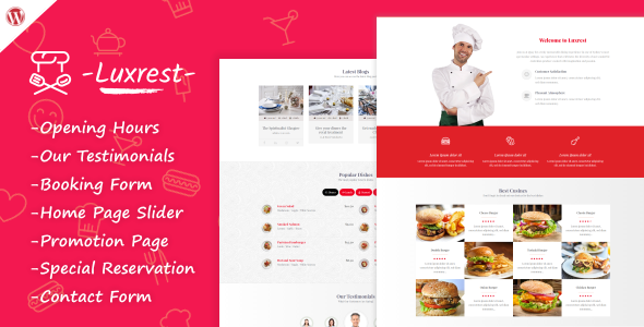 Luxrest Preview Wordpress Theme - Rating, Reviews, Preview, Demo & Download