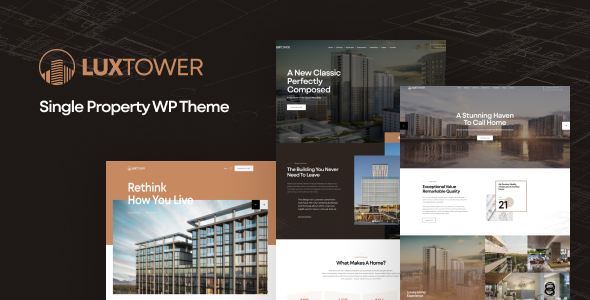 Luxtower Preview Wordpress Theme - Rating, Reviews, Preview, Demo & Download