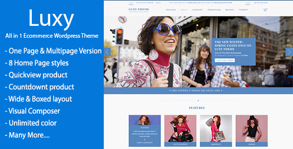 Luxy Preview Wordpress Theme - Rating, Reviews, Preview, Demo & Download