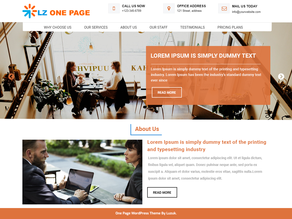 LZ One Preview Wordpress Theme - Rating, Reviews, Preview, Demo & Download