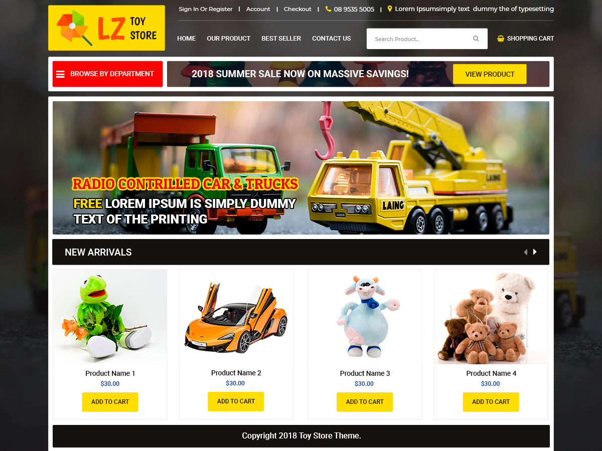 LZ Toy Preview Wordpress Theme - Rating, Reviews, Preview, Demo & Download