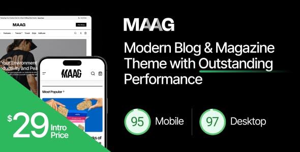 Maag Preview Wordpress Theme - Rating, Reviews, Preview, Demo & Download