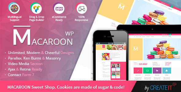 Macaroon Sweet Preview Wordpress Theme - Rating, Reviews, Preview, Demo & Download