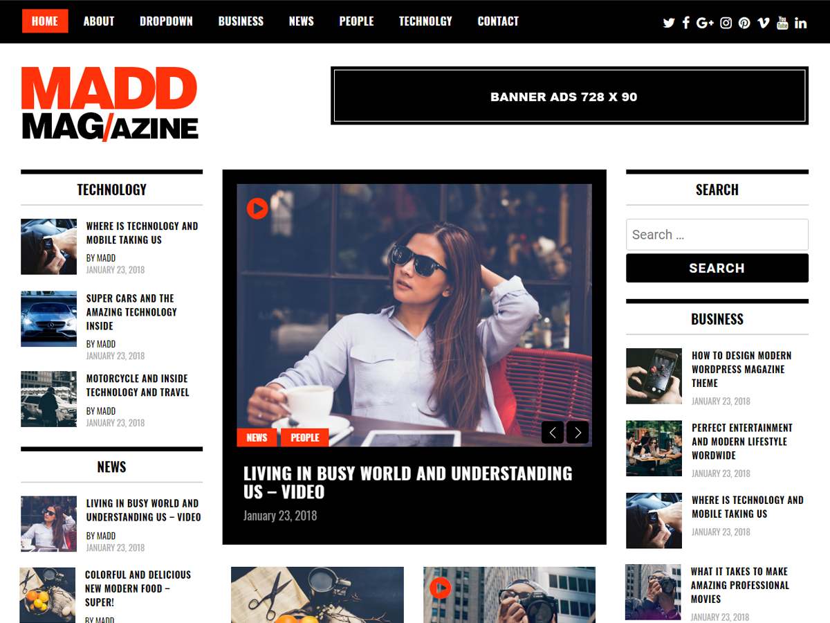 Madd Magazine Preview Wordpress Theme - Rating, Reviews, Preview, Demo & Download