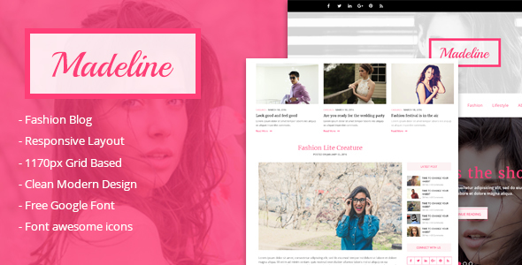 Madeline Fashion Preview Wordpress Theme - Rating, Reviews, Preview, Demo & Download