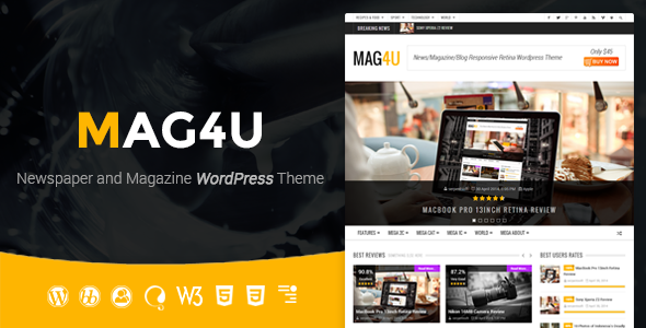 Mag4u Preview Wordpress Theme - Rating, Reviews, Preview, Demo & Download