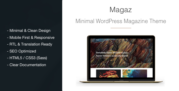 Magaz Preview Wordpress Theme - Rating, Reviews, Preview, Demo & Download