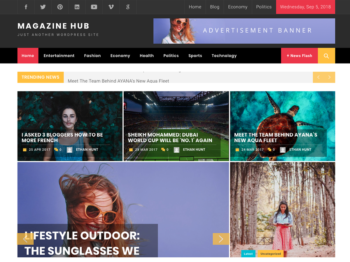 Magazine Hub Preview Wordpress Theme - Rating, Reviews, Preview, Demo & Download