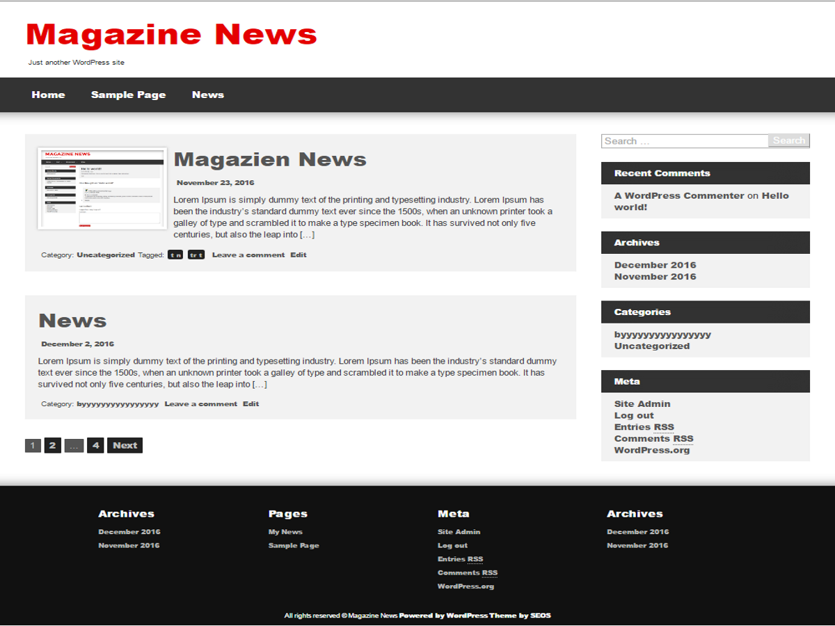 Magazine News Preview Wordpress Theme - Rating, Reviews, Preview, Demo & Download