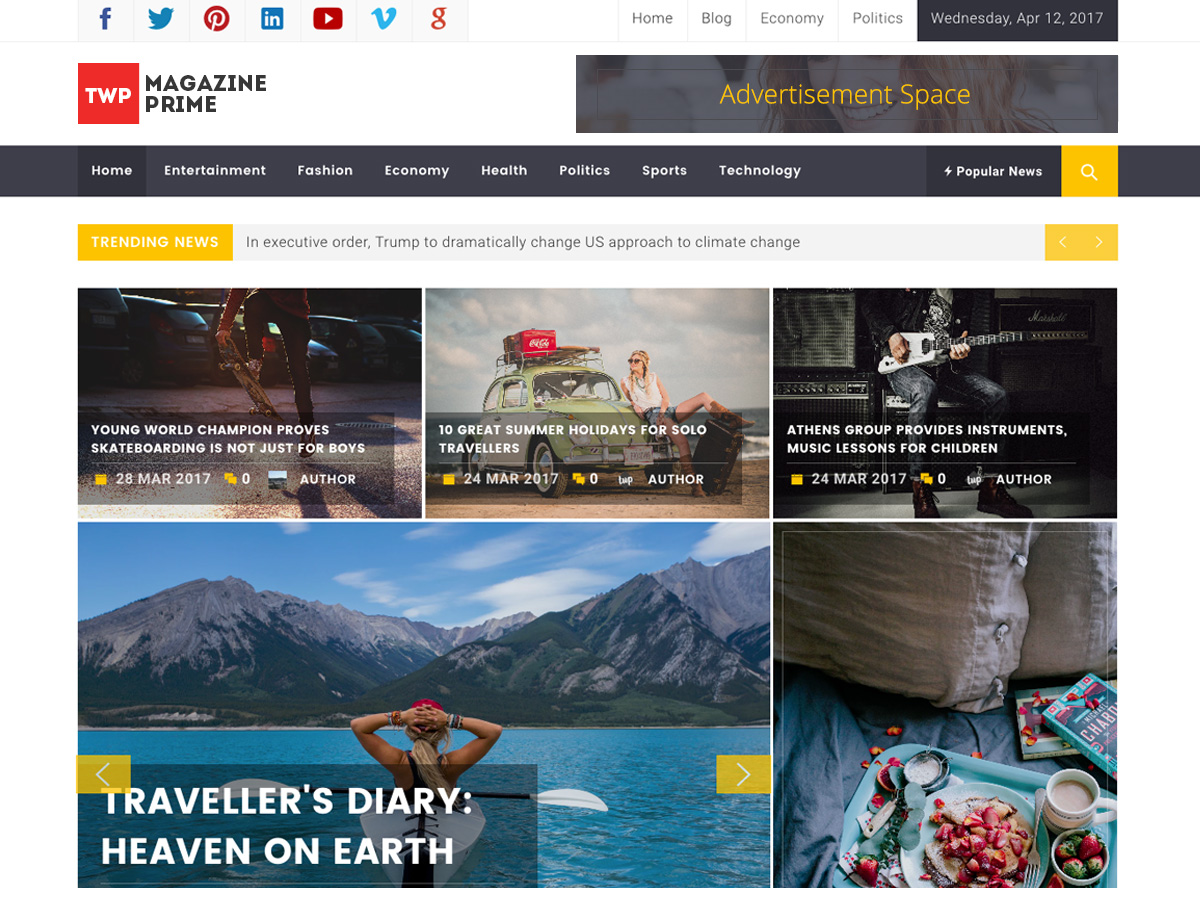 Magazine Prime Preview Wordpress Theme - Rating, Reviews, Preview, Demo & Download