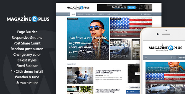 MagazinePlus Preview Wordpress Theme - Rating, Reviews, Preview, Demo & Download