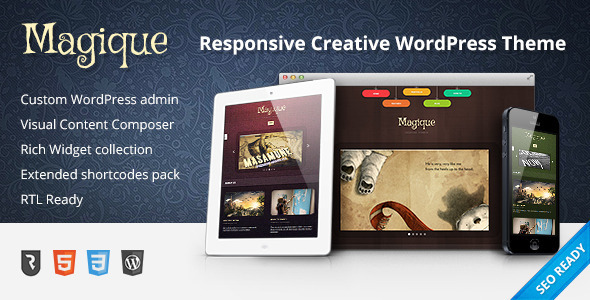 Magique Preview Wordpress Theme - Rating, Reviews, Preview, Demo & Download