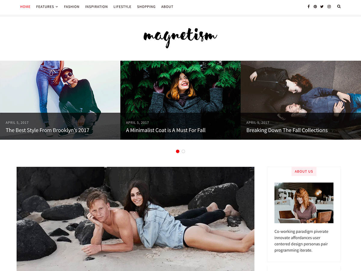 Magnetism Preview Wordpress Theme - Rating, Reviews, Preview, Demo & Download