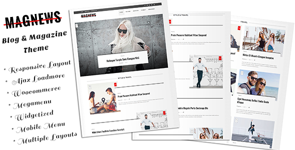 Magnews Preview Wordpress Theme - Rating, Reviews, Preview, Demo & Download