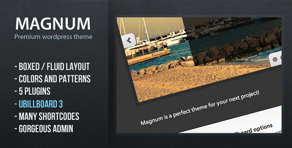Magnum Preview Wordpress Theme - Rating, Reviews, Preview, Demo & Download