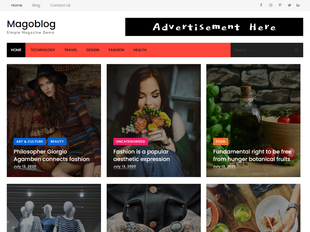 Magoblog Preview Wordpress Theme - Rating, Reviews, Preview, Demo & Download