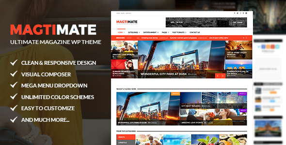 Magtimate Preview Wordpress Theme - Rating, Reviews, Preview, Demo & Download