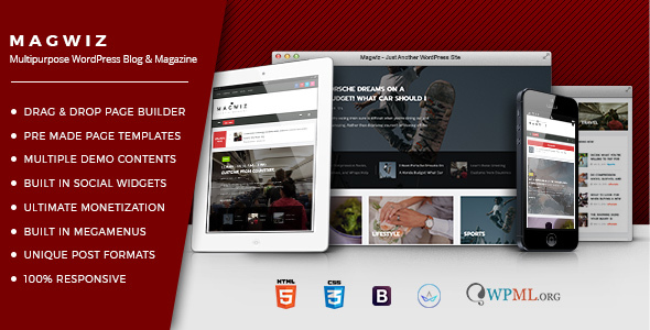 MagWiz Preview Wordpress Theme - Rating, Reviews, Preview, Demo & Download