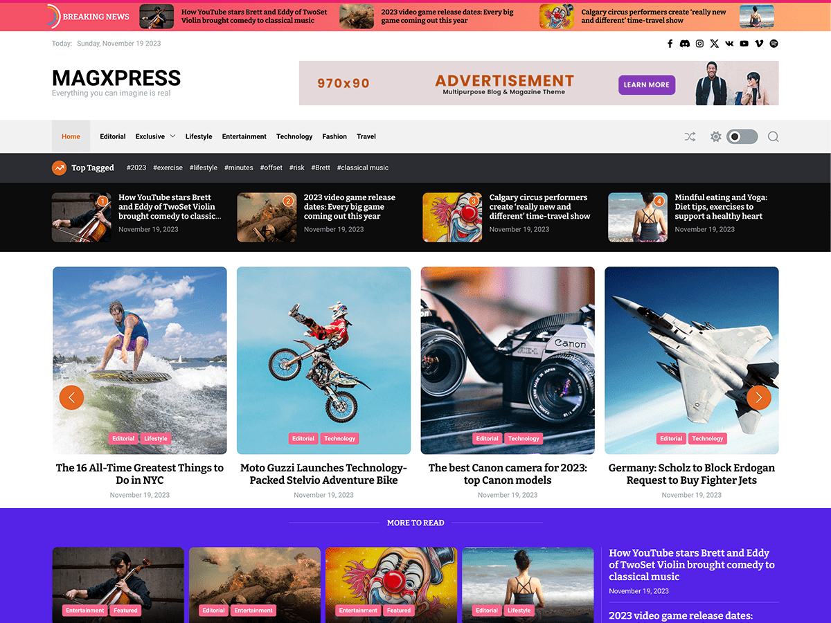 MagxPress Preview Wordpress Theme - Rating, Reviews, Preview, Demo & Download