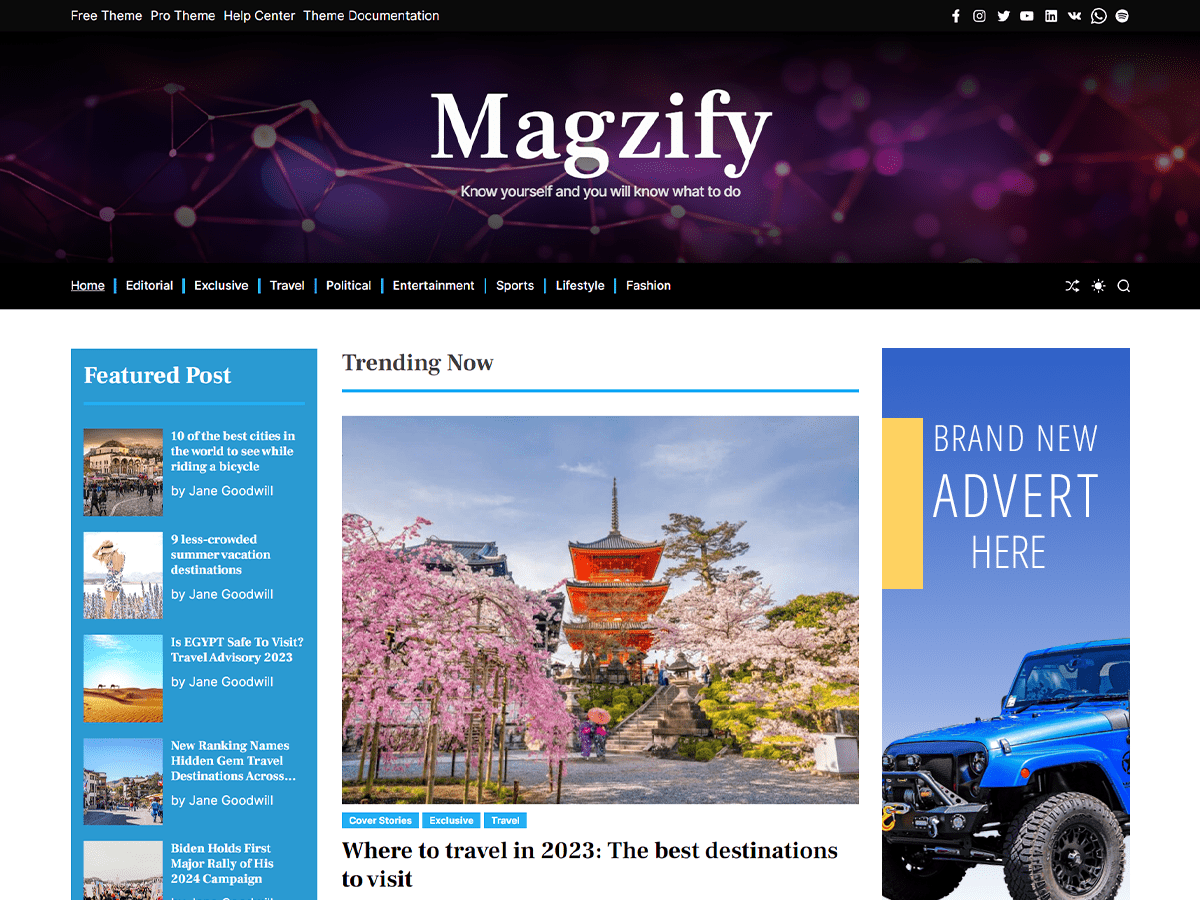 Magzify Preview Wordpress Theme - Rating, Reviews, Preview, Demo & Download