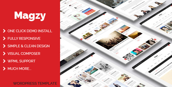 Magzy Preview Wordpress Theme - Rating, Reviews, Preview, Demo & Download