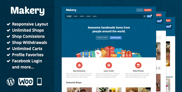 Makery Preview Wordpress Theme - Rating, Reviews, Preview, Demo & Download