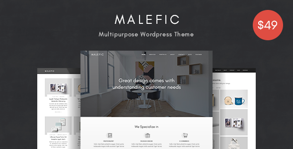 Malefic Preview Wordpress Theme - Rating, Reviews, Preview, Demo & Download