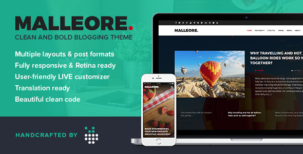 Malleore Preview Wordpress Theme - Rating, Reviews, Preview, Demo & Download