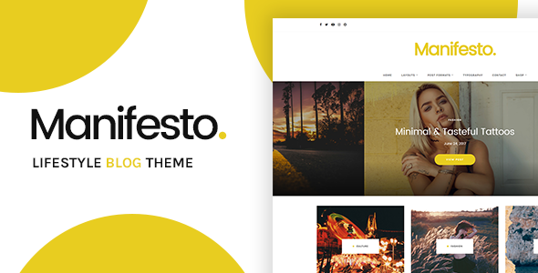 Manifesto Preview Wordpress Theme - Rating, Reviews, Preview, Demo & Download
