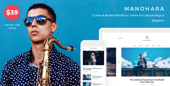Manohara Preview Wordpress Theme - Rating, Reviews, Preview, Demo & Download