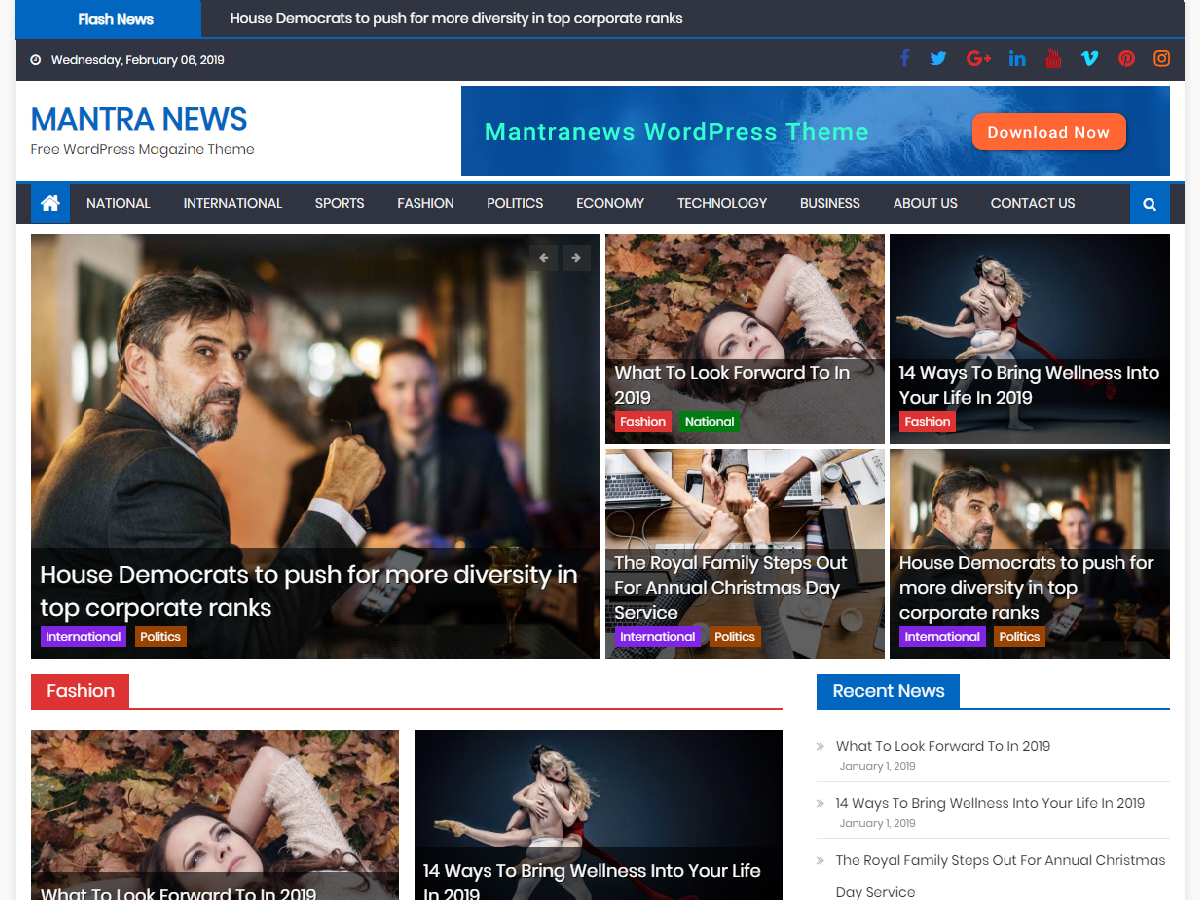 Mantranews Preview Wordpress Theme - Rating, Reviews, Preview, Demo & Download