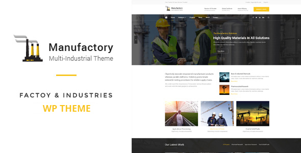 Manufactory Preview Wordpress Theme - Rating, Reviews, Preview, Demo & Download