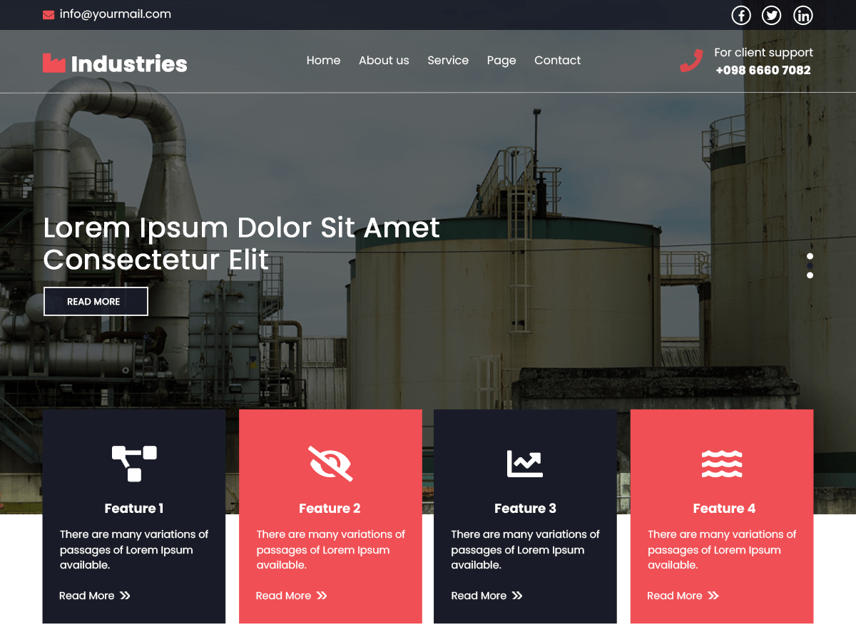 Manufacturing Industry Preview Wordpress Theme - Rating, Reviews, Preview, Demo & Download