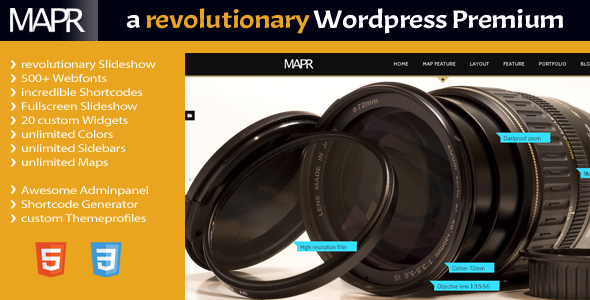 Mapr Preview Wordpress Theme - Rating, Reviews, Preview, Demo & Download